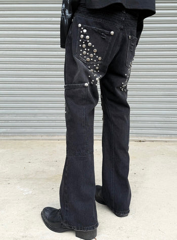 【GUBAN】Jobdatasheet Heavily Studded Jeans D35