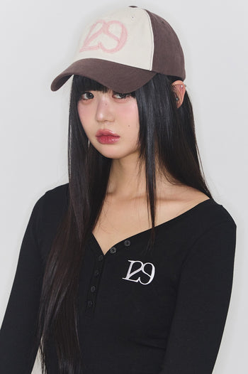 ILLIGO - 129 貼布棒球帽 [咖粉]   AC-I77