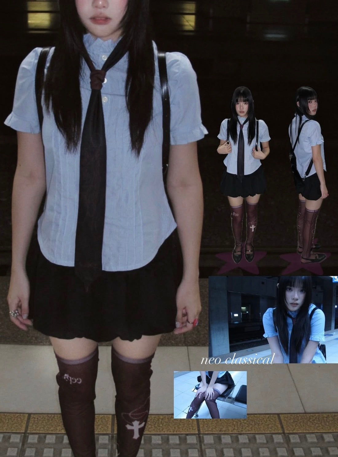 Neoclassical - Dream Tie — Black / Red 撞色領帶（黑紅） AC-A220