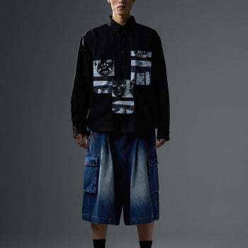 NEISH - Mirror Fragment Shirt (黑色) T-N1133
