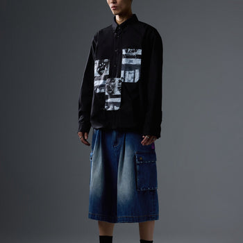 NEISH - Mirror Fragment Shirt (黑色) T-N1133