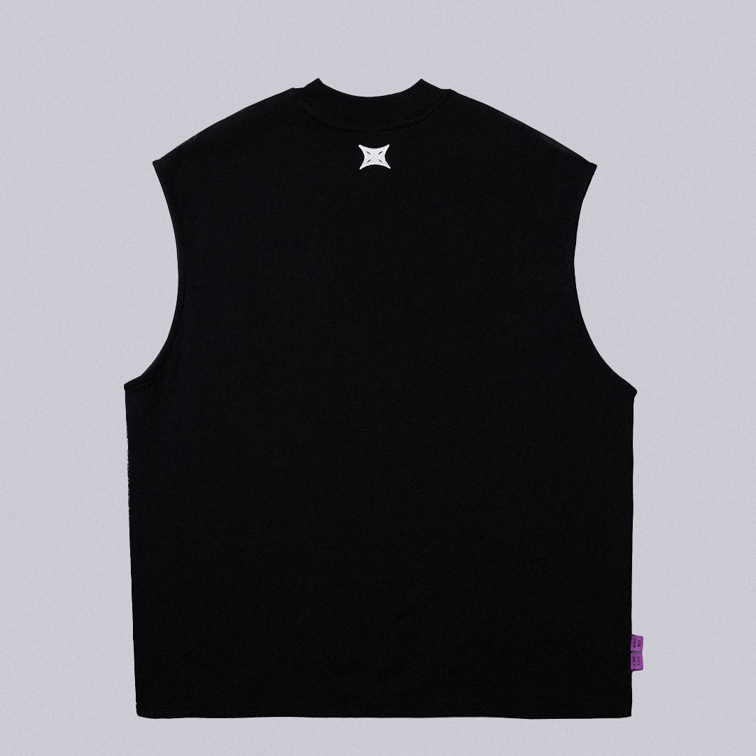 NEISH - Twisted Tank Top (黑色) T-N1137