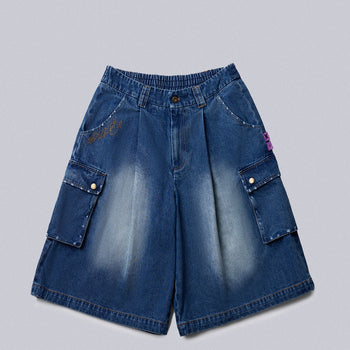 NEISH - Fracture Balloon Shorts (藍色)  P-N241