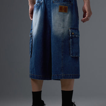 NEISH - Fracture Balloon Shorts (藍色)  P-N241
