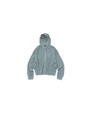 E’TREALOUEST - Hole Knit Double Zipper Sweater J-E101