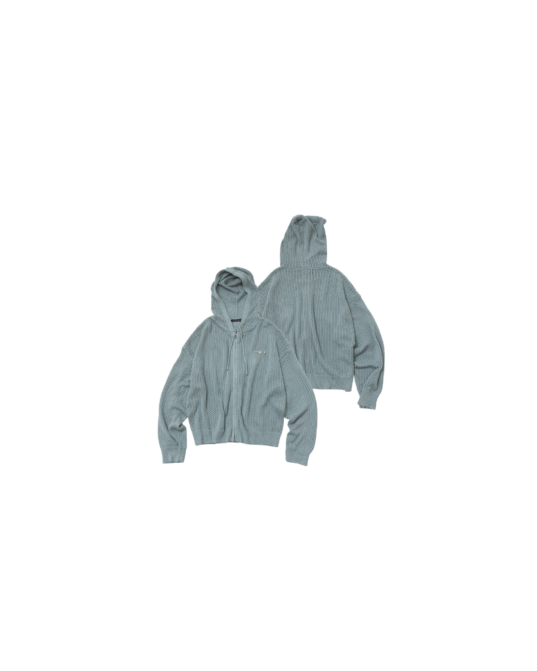 E’TREALOUEST - Hole Knit Double Zipper Sweater J-E101