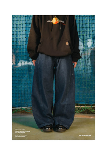 Apostle - 25AW BJ-02 "FAITH" Overlap Print Curve Jeans