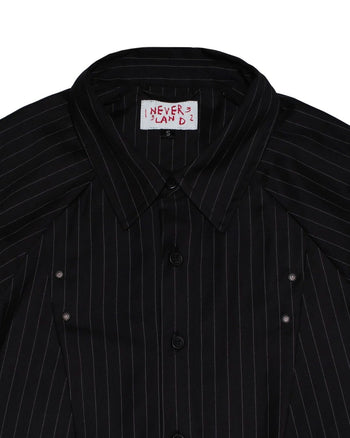 《NEVERLAND 》Plaid Rivet Shirts 鉚釘西裝襯衫