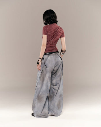 BUNNYHILL - P-B130 ARCHER PANTS VER JEAN 水洗灰牛仔長褲