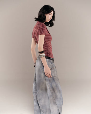 BUNNYHILL - P-B130 ARCHER PANTS VER JEAN 水洗灰牛仔長褲