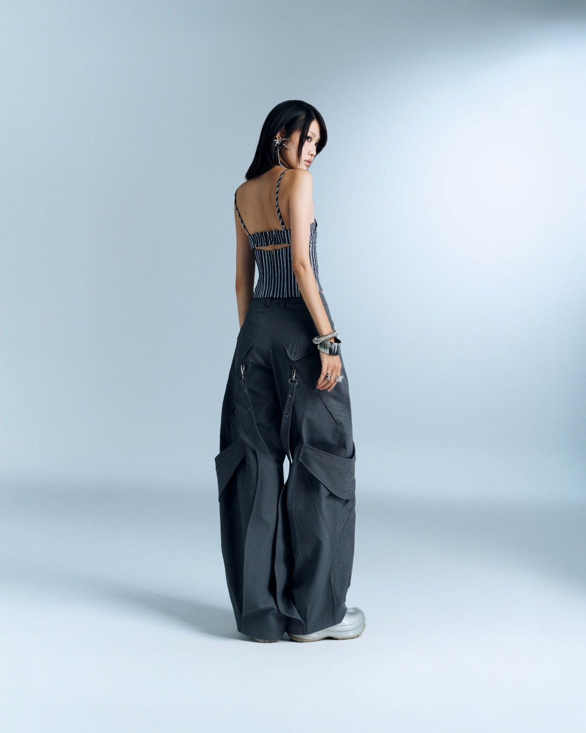 BUNNYHILL - P-B132 CAELUS PANTS 掛帶工裝褲