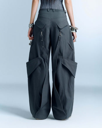 BUNNYHILL - P-B132 CAELUS PANTS 掛帶工裝褲