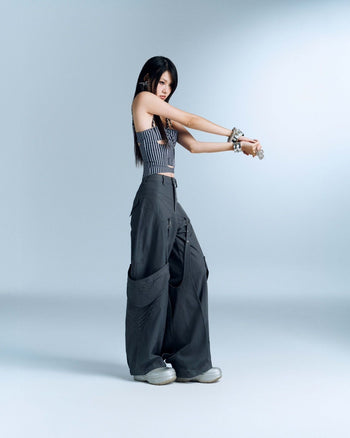 BUNNYHILL - P-B132 CAELUS PANTS 掛帶工裝褲