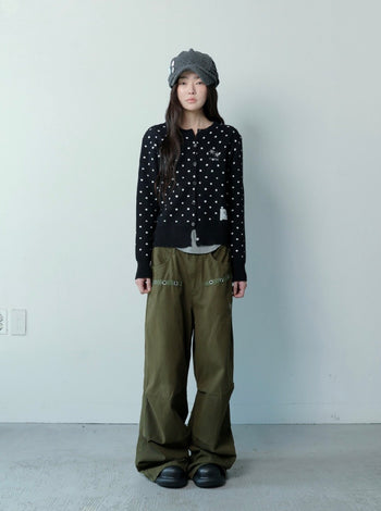 COIRIS - DREN BACK DIRTY LOGO 降落傘褲 [卡其綠] P-C157