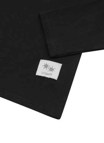 COIRIS - SOLUNA ONE SHOULDER LONG SLEEVE T 單肩長袖T  [黑色] T-C1006