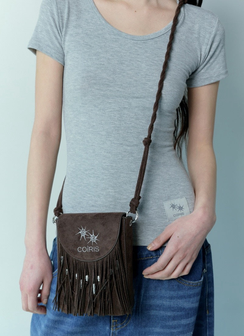 COIRIS - NATIVE WESTERN SUEDE MINI CROSS BAG 麂皮迷你斜背包 AC-C184