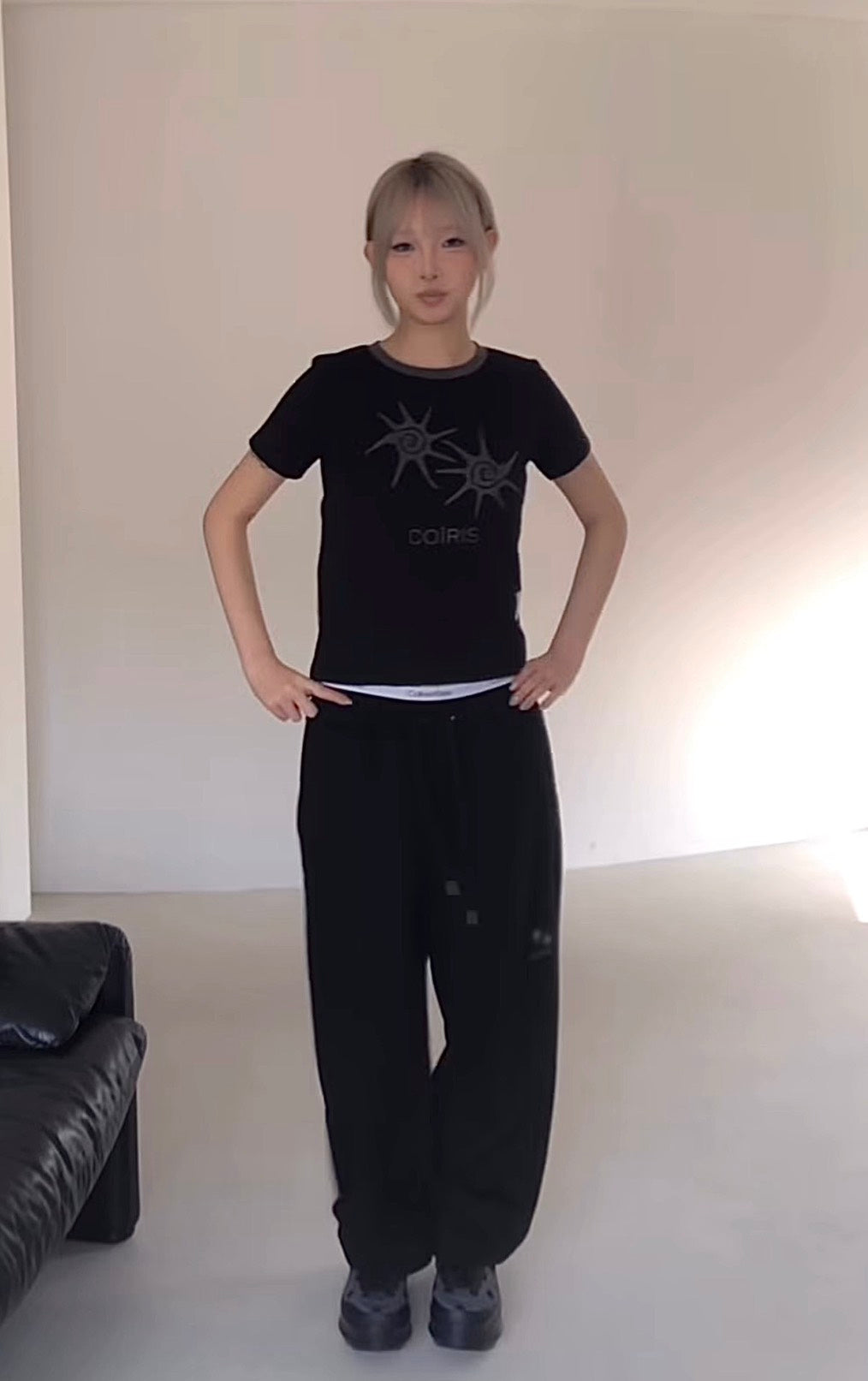 COIRIS - SOLUNA HALF T UNISEX 短袖T [黑色] T-C1007