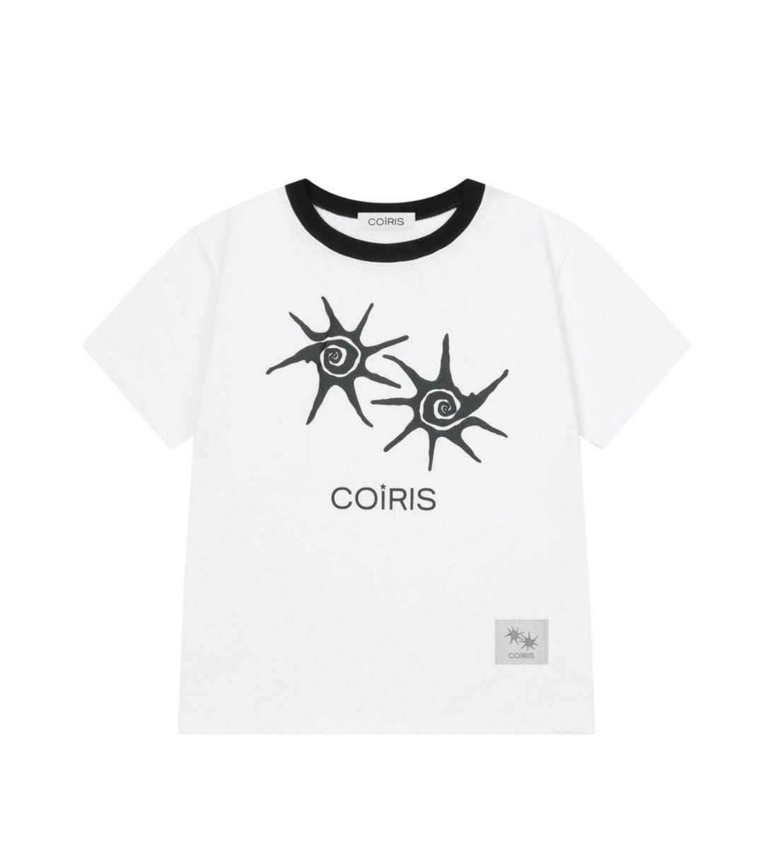 COIRIS - SOLUNA HALF T UNISEX 短袖T [白色] T-C1007