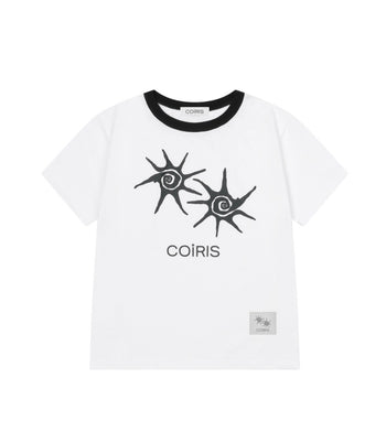 COIRIS - SOLUNA HALF T UNISEX 短袖T [白色] T-C1007