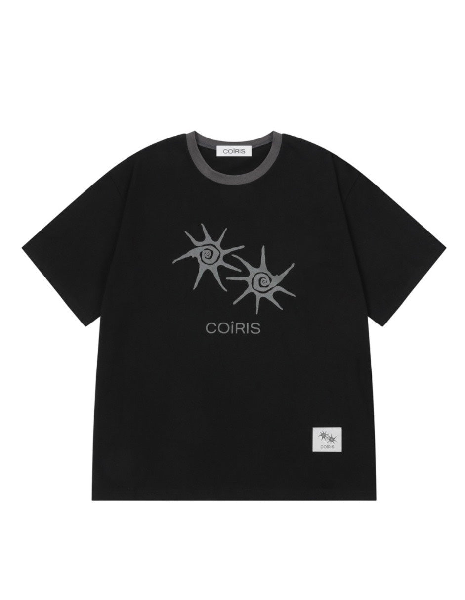 COIRIS - SOLUNA HALF T UNISEX 短袖T [黑色] T-C1007