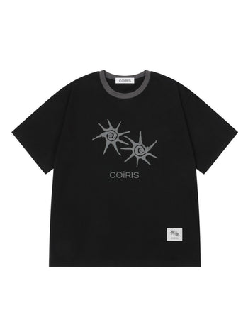COIRIS - SOLUNA HALF T UNISEX 短袖T [黑色] T-C1007