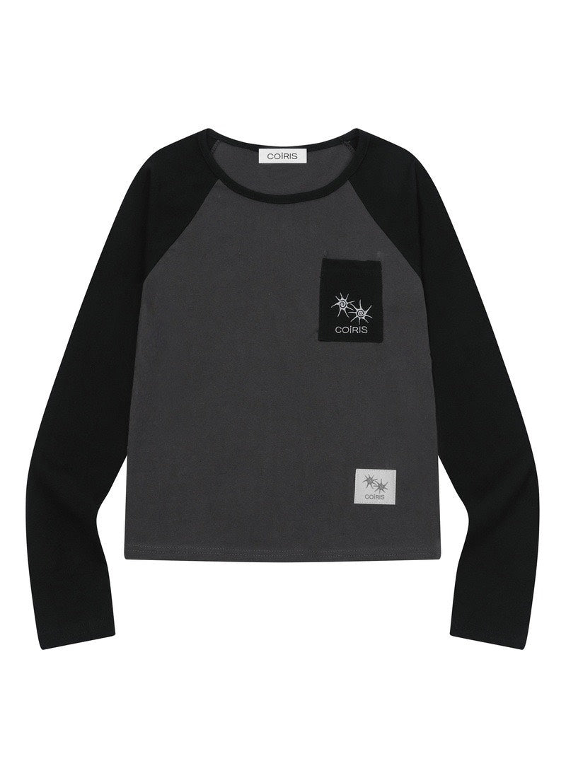 COIRIS - MEIYA RAGLAN LONG SLEEVE T 撞色長袖 T-C1009