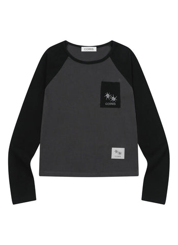 COIRIS - MEIYA RAGLAN LONG SLEEVE T 撞色長袖 T-C1009