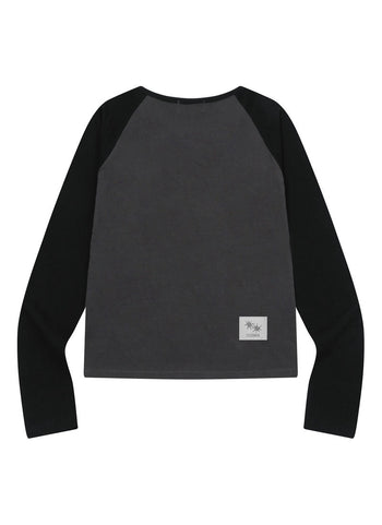 COIRIS - MEIYA RAGLAN LONG SLEEVE T 撞色長袖 T-C1009