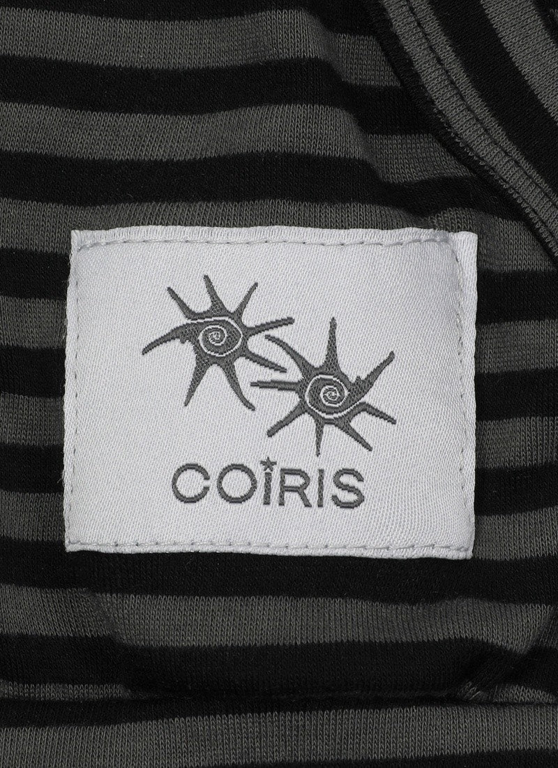 COIRIS - NAIRE RAGLAN STRIPE SLIM HOOD ZIP-UP 條紋外套 J-C99