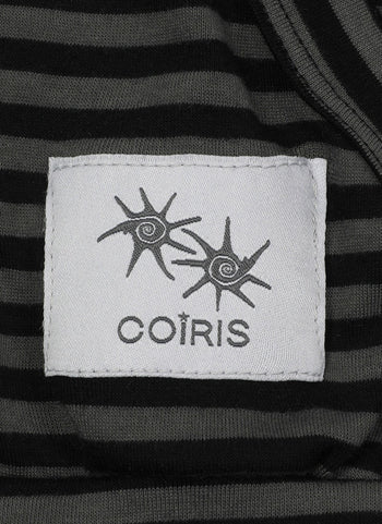 COIRIS - NAIRE RAGLAN STRIPE SLIM HOOD ZIP-UP 條紋外套 J-C99