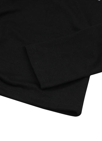 COIRIS - YUNOA HALTER NECK LAYERED LONG SLEEVE T 吊帶長袖  [黑色] T-C1010