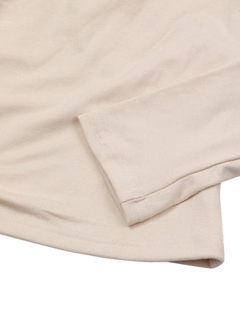 COIRIS - YUNOA HALTER NECK LAYERED LONG SLEEVE T 吊帶長袖  [白色] T-C1010