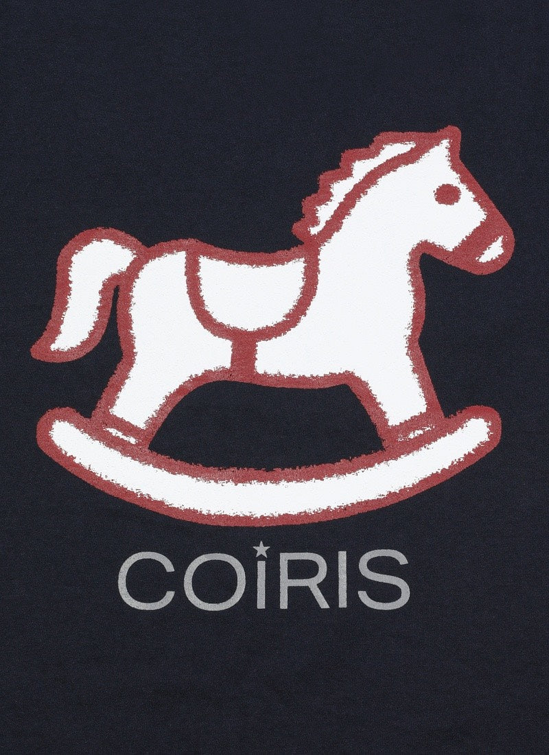 COIRIS - CRAYON HORSE GRAPHIC HALF T 印花短T [深藍] T-C1011