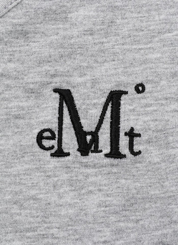 MUCENT - ESUNNIOR LACE V-NECK HALF T 蕾絲V領上衣[灰色] T-E1012