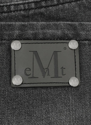 MUCENT - DELVE BACK LEATHER CARGO DENIM SKIRT 牛仔短裙 P-E162