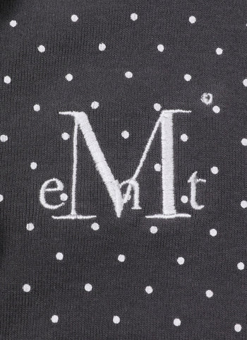 MUCENT - MINUIT BUTTON MINI DOT HALF CARDIGAN  [灰色] 點點高領上衣 T-E1014