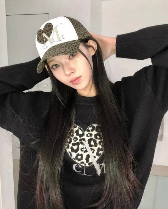 MUCENT - MUCENT SIGNATURE HEART PATCH BALL CAP 棒球帽 [豹紋] AC-E189