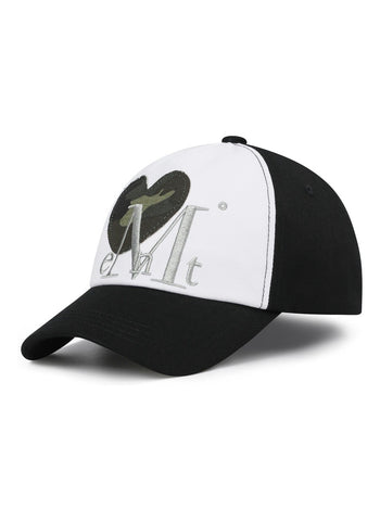 MUCENT - MUCENT SIGNATURE HEART PATCH BALL CAP 棒球帽 [黑色] AC-E189