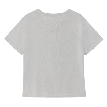 TCM - draped half knit cardigan (灰色) T-C1027