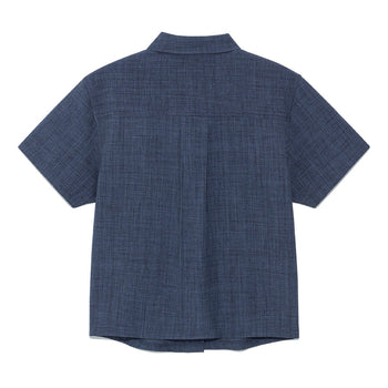 TCM - mini logo textured half shirt 女版 T-C1028
