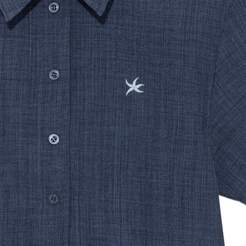TCM - mini logo textured half shirt 女版 T-C1028