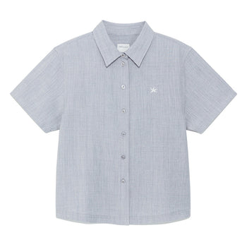 TCM - mini logo textured half shirt 女版 T-C1028