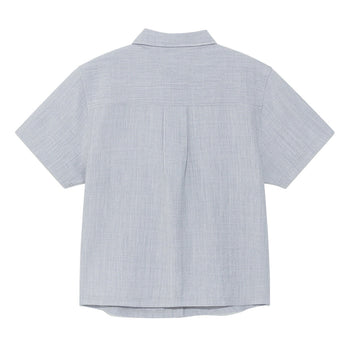 TCM - mini logo textured half shirt 女版 T-C1028