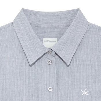 TCM - mini logo textured half shirt 女版 T-C1028