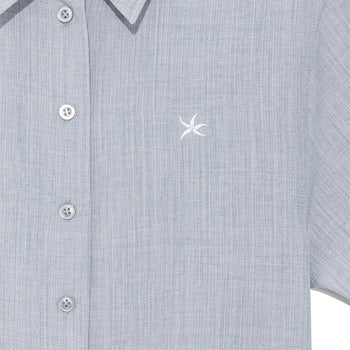 TCM - mini logo textured half shirt 女版 T-C1028