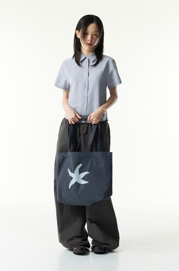 TCM - mini logo textured half shirt 女版 T-C1028