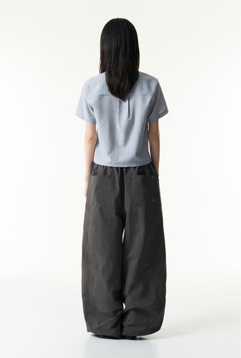 TCM - mini logo textured half shirt 女版 T-C1028