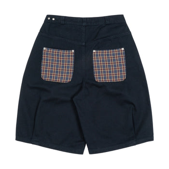 TCM - check pocket half pants (navy) P-C171