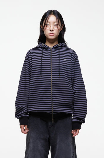 TCM - at hooded zip-up (炭灰色) J-C103