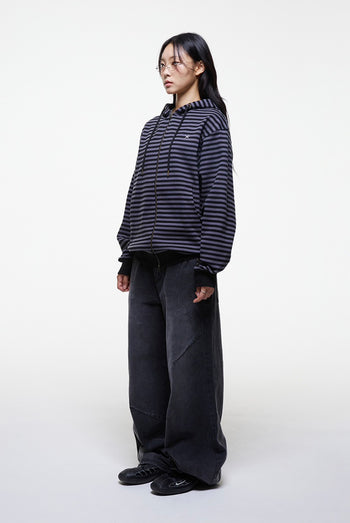 TCM - at hooded zip-up (炭灰色) J-C103